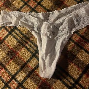 Victoria's Secret white lace string thong panty